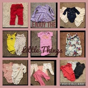 18 piece 6-12 Month Bundle Girls    BBB2